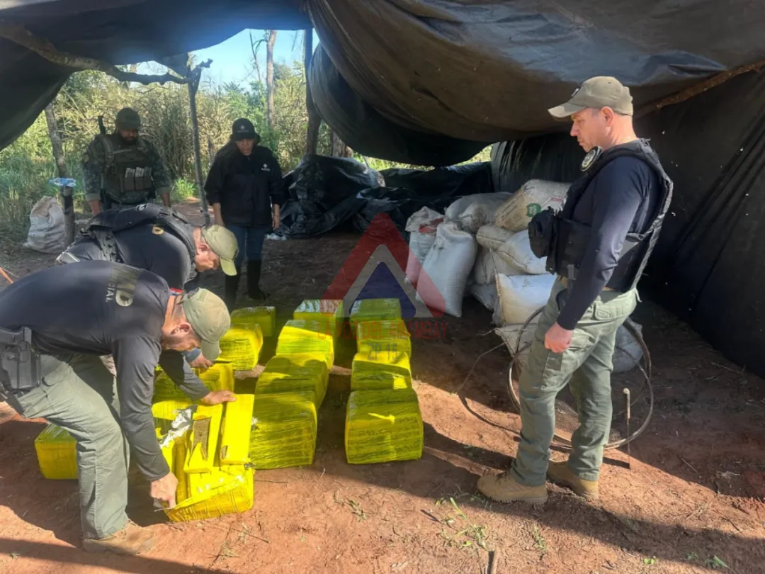 SENAD detecta y elimina campamentos narcos en Yby Yau
