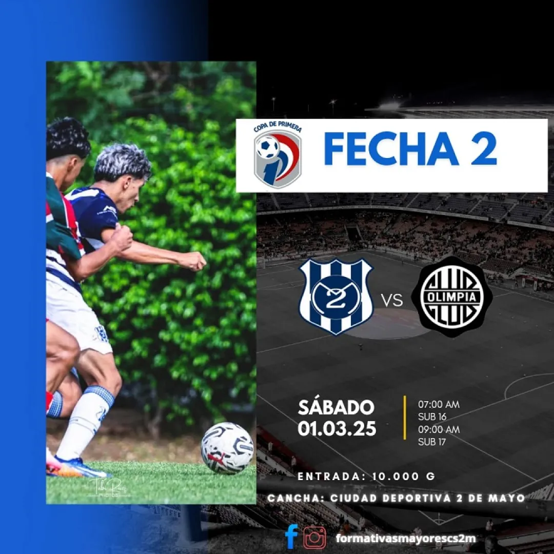 Los gallitos de la Formativas Mayores reciben este sábado a Olimpia