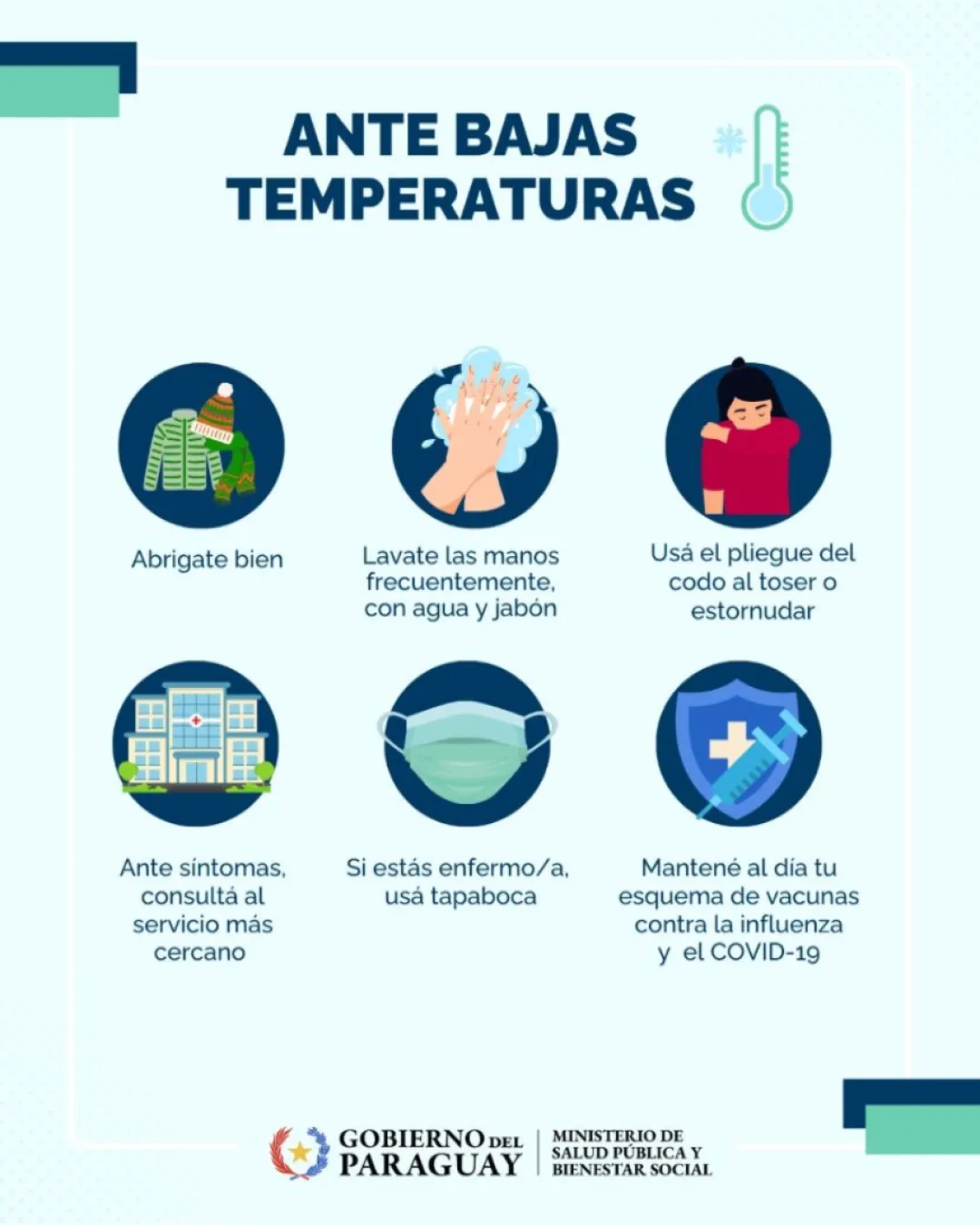Salud recuerda medidas para hacer frente al frío y prevenir enfermedades respiratorias