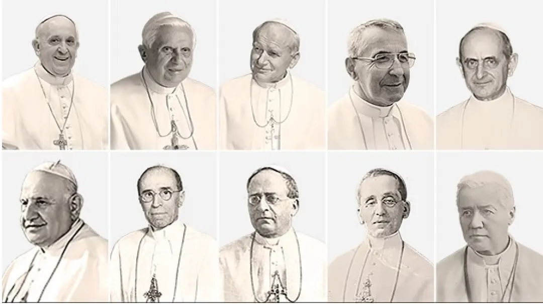 Los últimos 10 papas de la Iglesia Católica: historia y legado