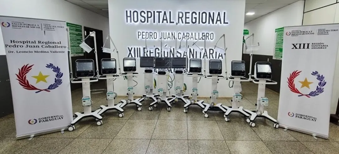Entregan equipos para UTI a la región sanitaria de Amambay