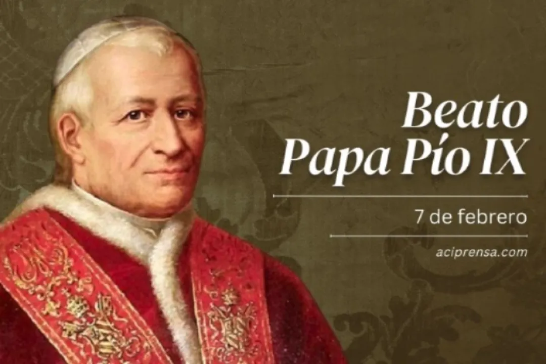 Hoy 7 de febrero: se recuerda al Beato Papa Pío IX, quien proclamó el dogma de la Inmaculada Concepción