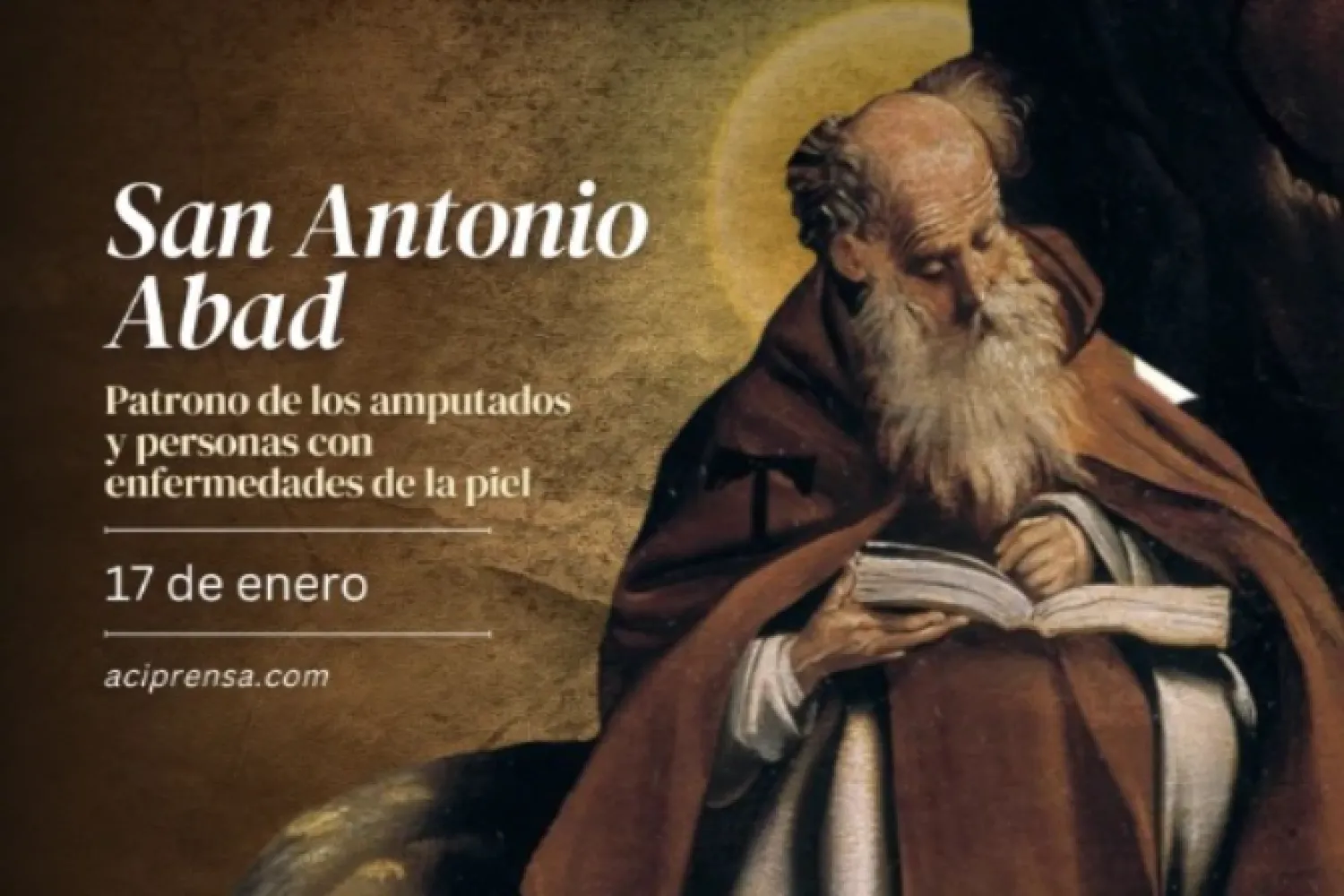 Hoy se celebra a San Antonio Abad, padre del monacato y copatrono de los animales