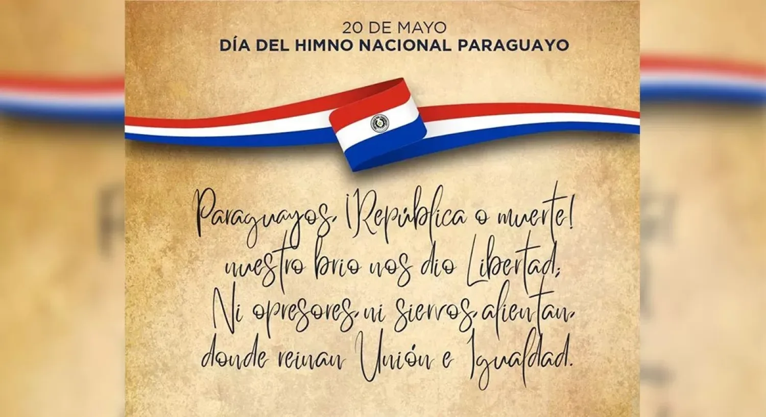 HOY CELEBRAMOS EL DIA DEL HIMNO NACIONAL PARAGUAYO