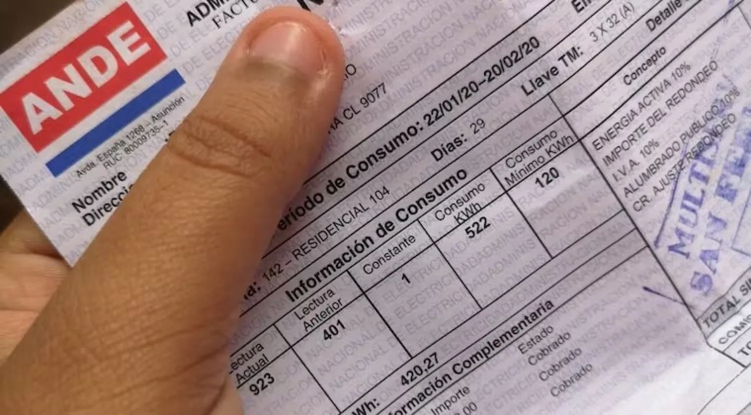 Vuelve la campaña “Ñande Ahorro” para facilitar la regularización de deudas de luz