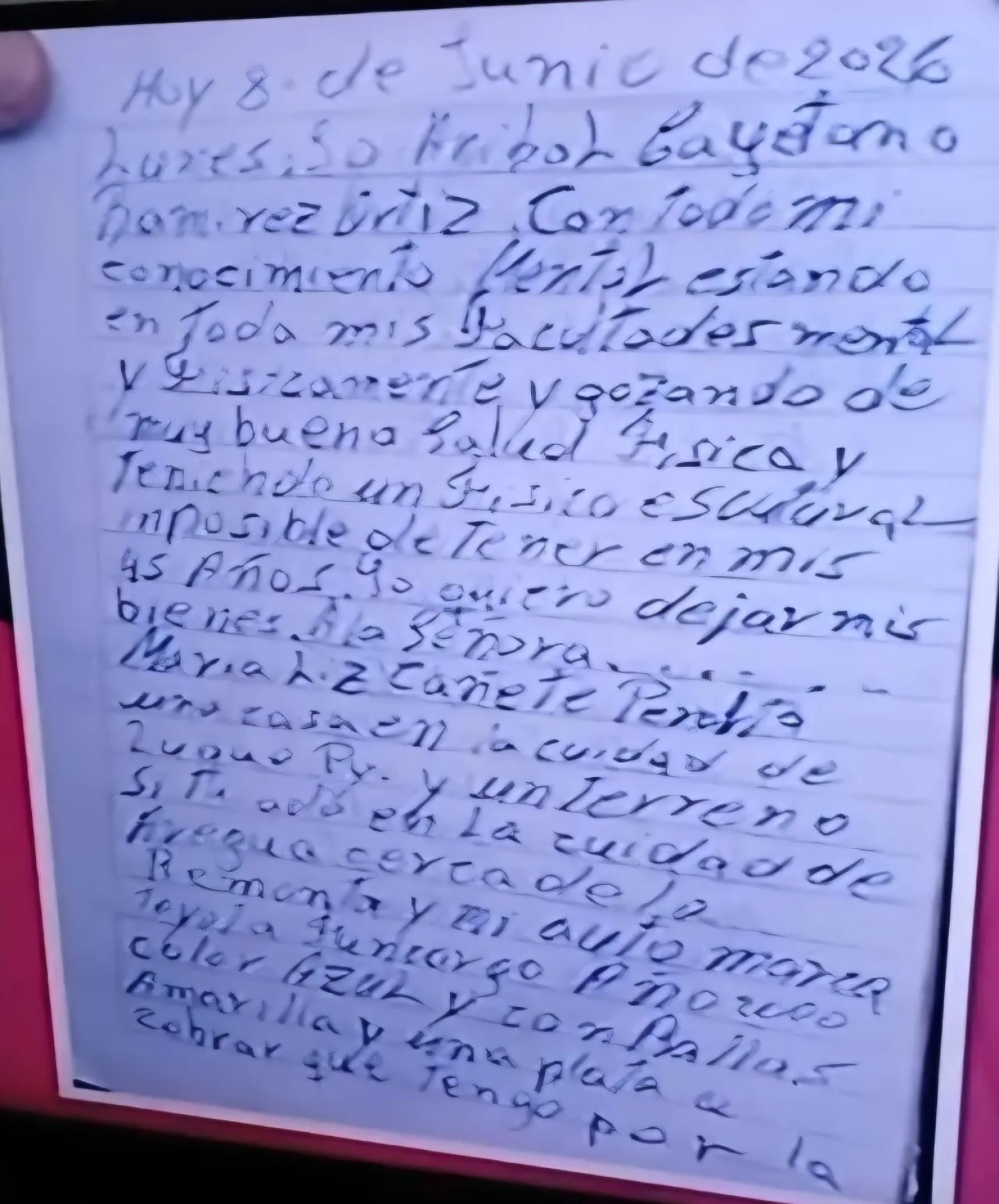 CONCEPCION: Caso San Blas  agresor tenía una carta dirigida a la víctima