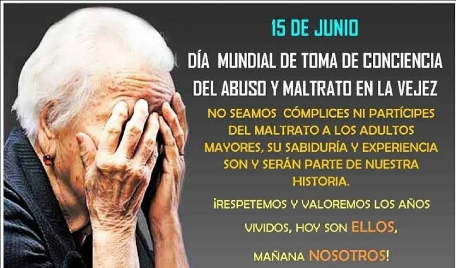 Día Mundial de Toma de Conciencia del Abuso y Maltrato en la Vejez