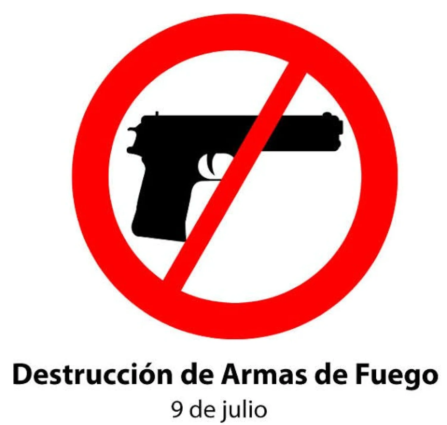 9 de julio "Día Internacional de la Destrucción de Armas de Fuego"