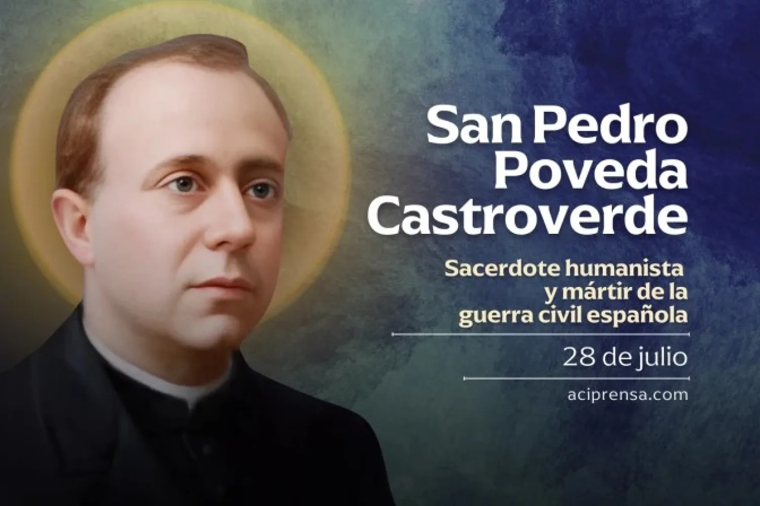 Celebramos a San Pedro Poveda, sacerdote humanista y mártir de la guerra civil española