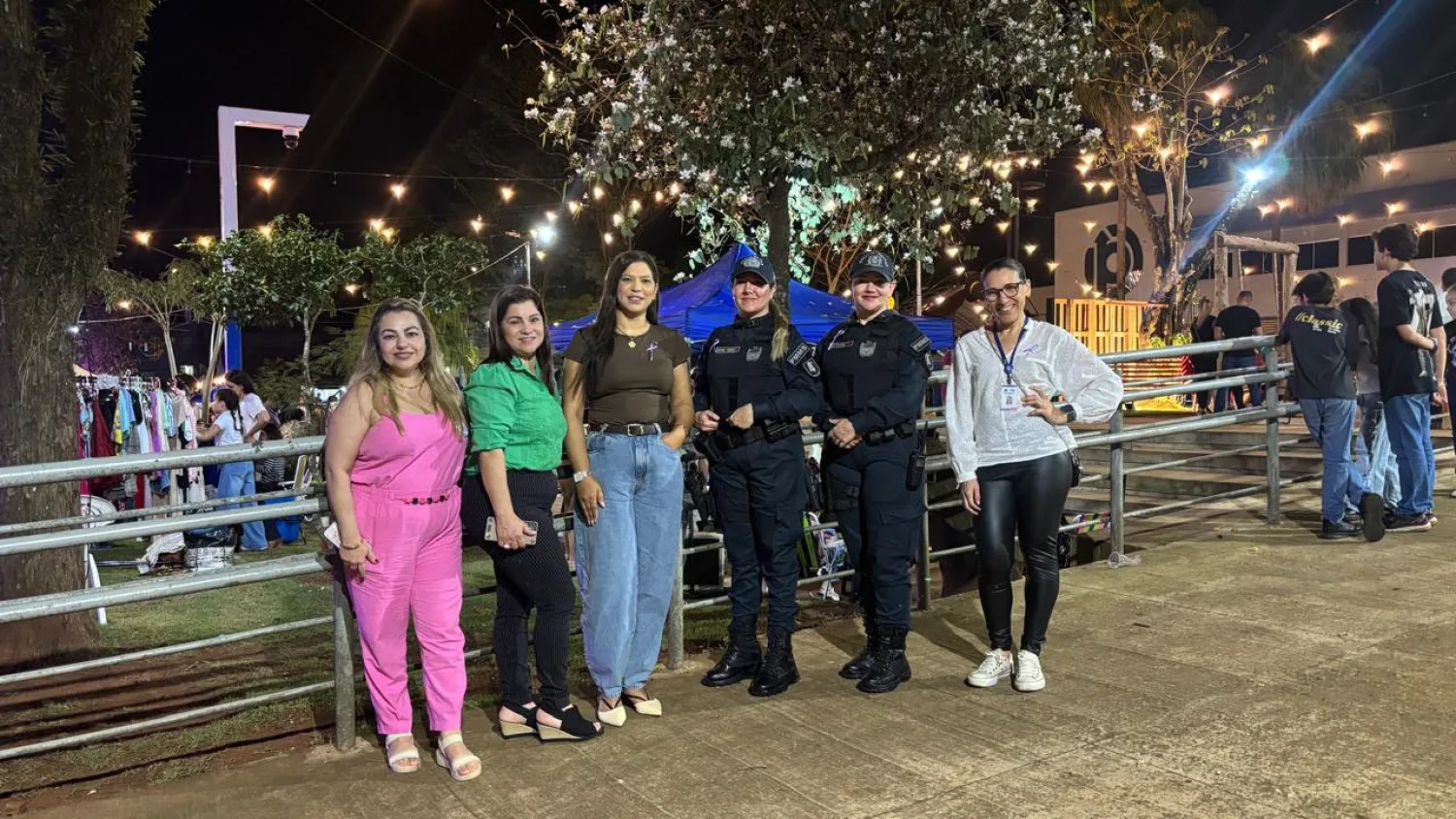 PROMUSE del 4º BPM participa en la Carpa Lila durante la Frontera Creativa en Ponta Porã
