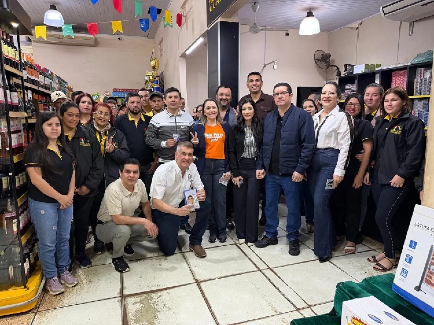 Lista 2 visitó el prestigioso ¨SUPERMERCADO GUARANI ¨Compromiso y continuidad con el pueblo