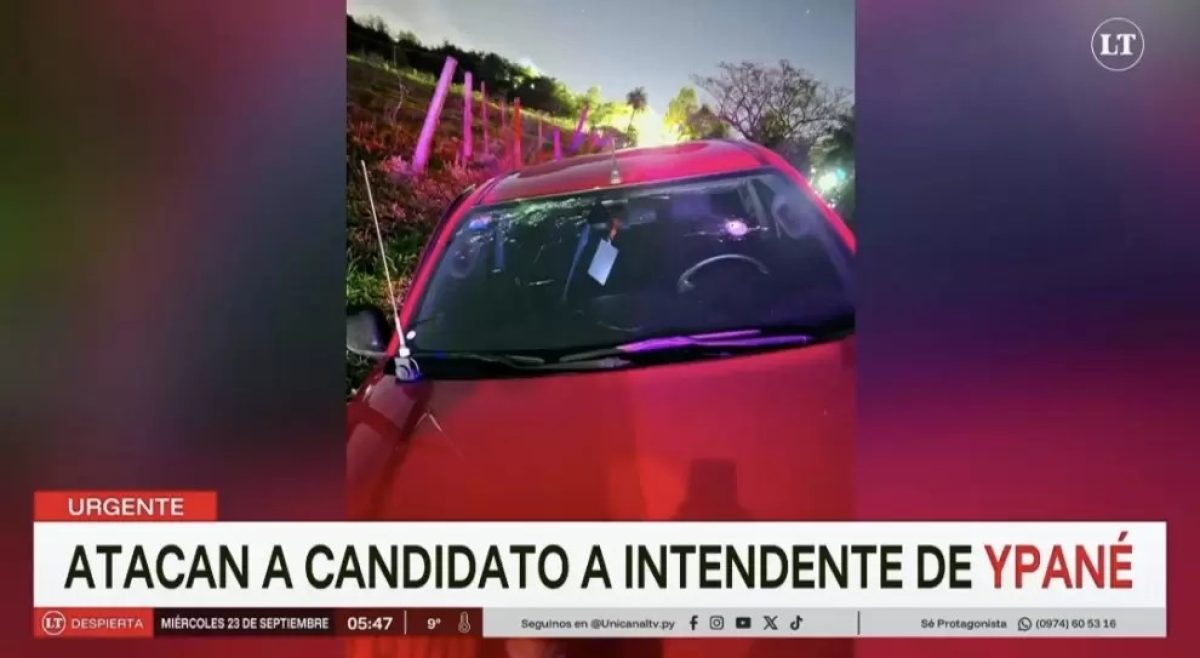 Atacaron a balazos a candidato a intendente de Ypané
