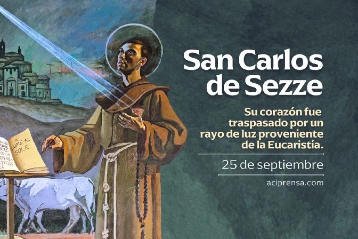 Celebramos a San Carlos de Sezze, a quien Cristo traspasó el corazón