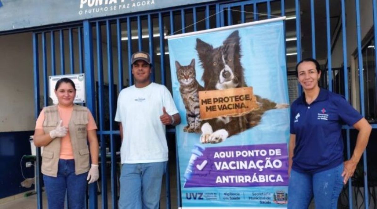 En Ponta Porã, más de 1.500 animales reciben la vacuna contra la rabia durante el fin de semana