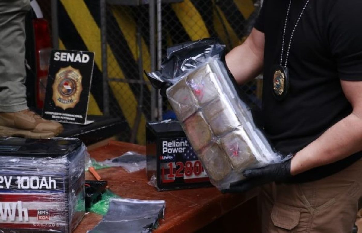 BATERÍAS DE «SUPERPOTENCIA» OCULTABAN MARIHUANA PREMIUM PROVENIENTE DE ESTADOS UNIDOS