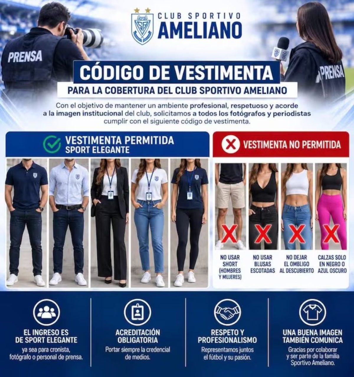 Escándalo en Paraguay por el código de vestimenta que impuso un club para los partidos: la respuesta de una fotógrafa