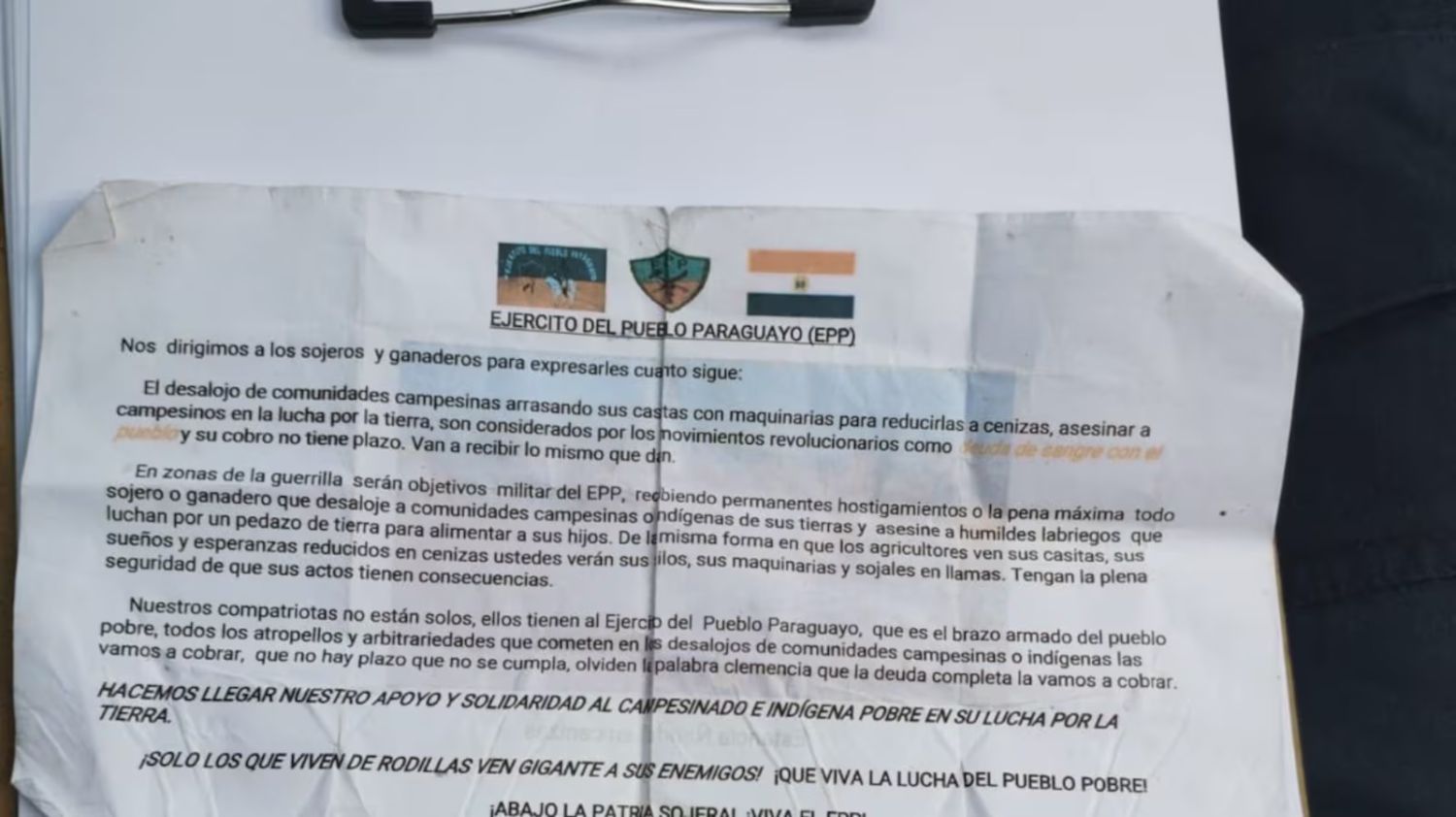 Familia De Brum confirma que cumplirá exigencias del EPP y reclama una prueba de vida de Almir