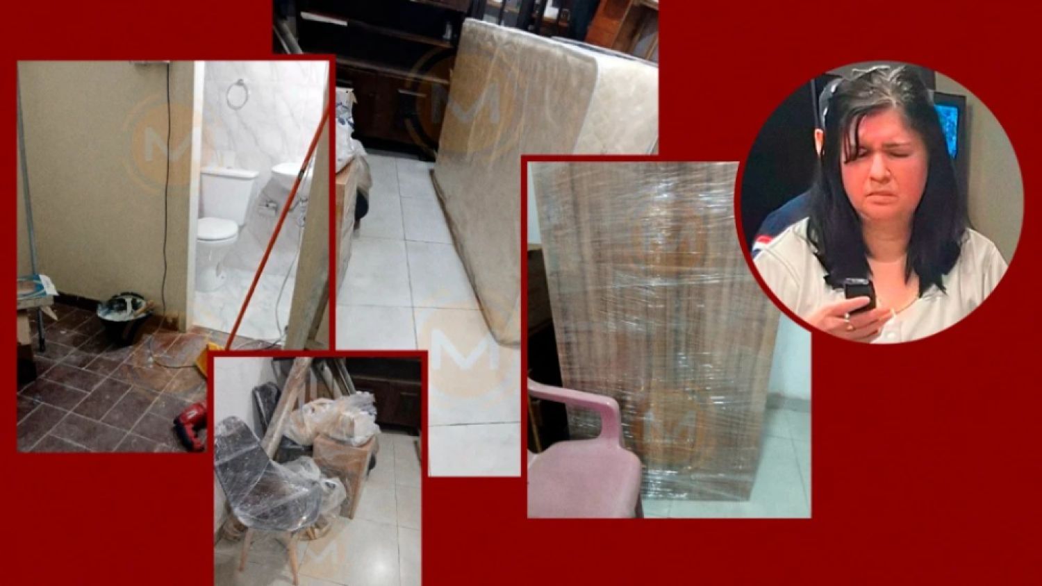 En 8 días de reclusión, Dalia transforma su celda con muebles y electrodomésticos