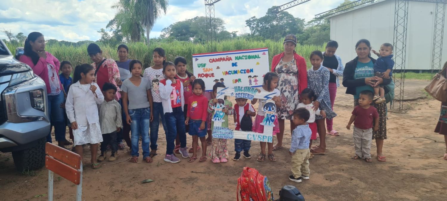 USF San Roque realiza jornada de vacunación y asistencia integral en comunidades indígenas de Bella Vista
