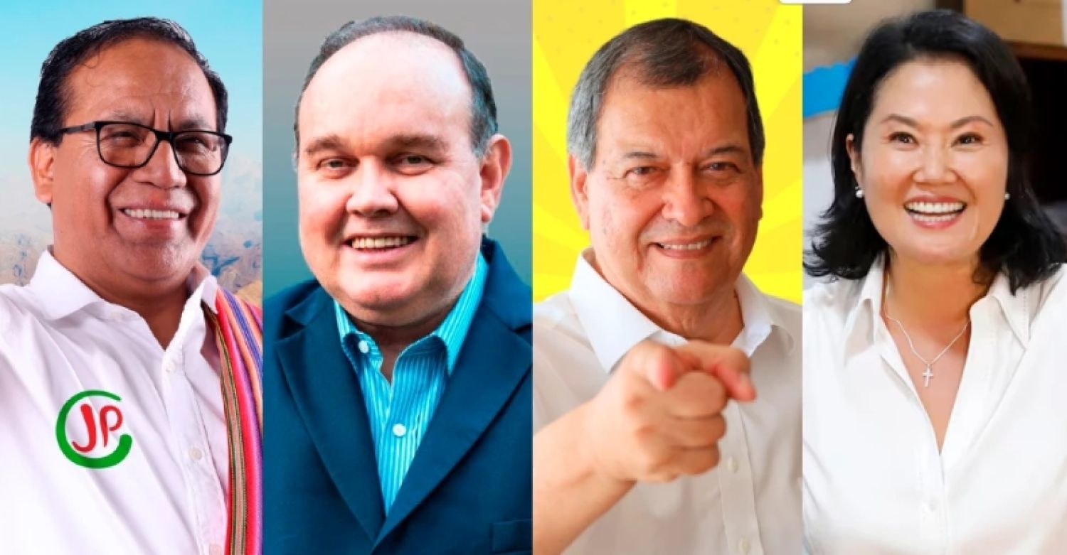 Triple empate técnico en Perú para ir a segunda vuelta ante Fujimori, según encuestadora