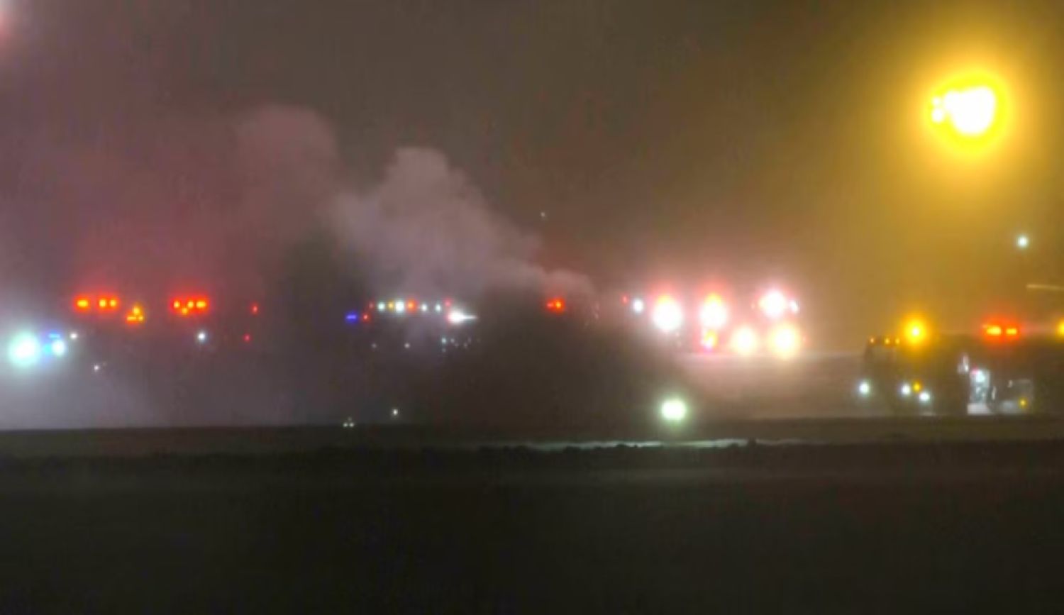 Ola de frío en Estados Unidos: se estrelló un avión con ocho personas a bordo que intentaba despegar en Maine